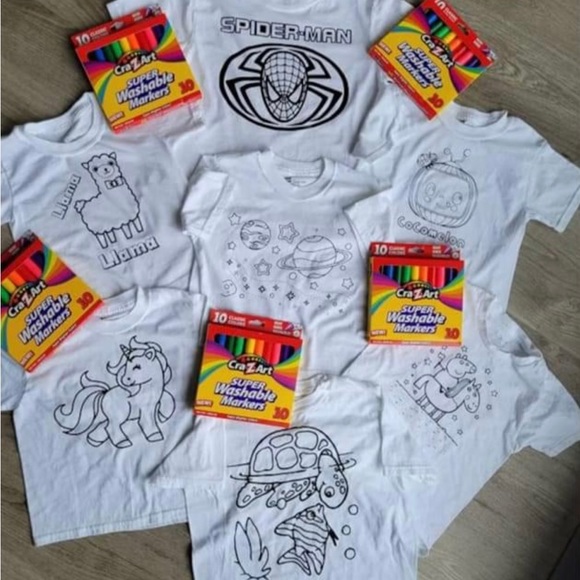 Other - Kids Super Mario Color Me Tee